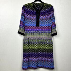 Etcetera Women's 8 Geometric Shift Dress Pullover